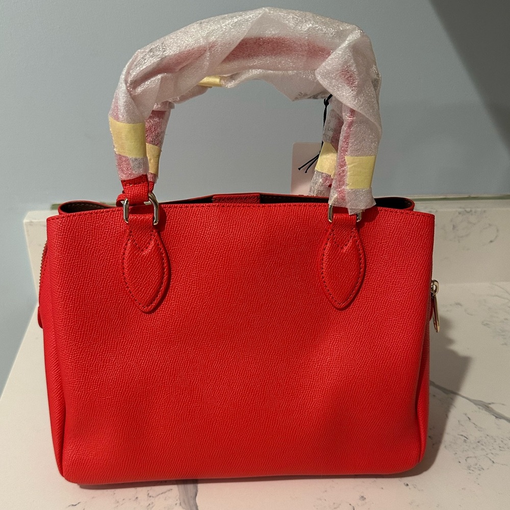 Furla Minerva Leather Satchel Handbag NWT - Picture 2 of 8